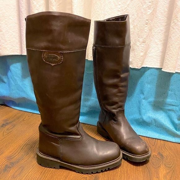 𝅺🌷anfibio🌷 Brown Leather Outdoor Performance Boots  - Picture 2 of 10